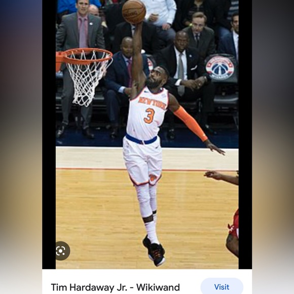 Tim Hardaway Jr Knicks Swingman stitched NBA jersey LARGE - Picture 5 of 8